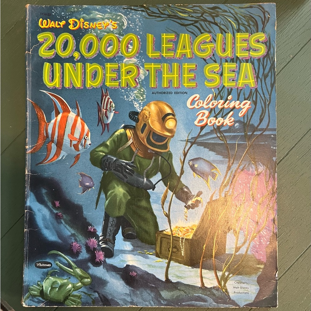 20,000 Leagues Under The Sea Vintage Coloring Book | Animation Art Comic Book